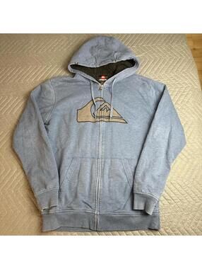 Y2K Quiksilver zip-up hoodie mens medium